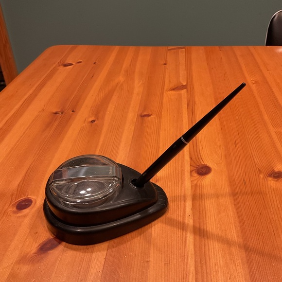 VINTAGE ESTERBROOK INKWELL & FOUNTAIN PEN 1930’s ART DECO BAKELITE INDUSTRIAL - Picture 3 of 9